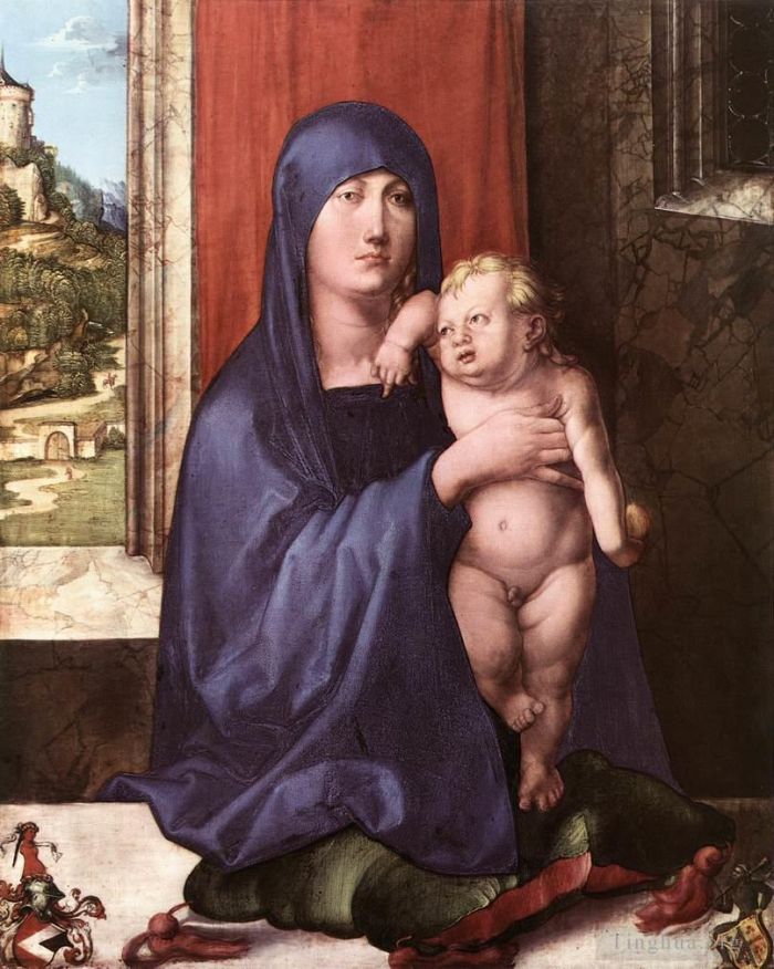 Albrecht Dürer Ölgemälde - Madonna und Kind Haller Madonna