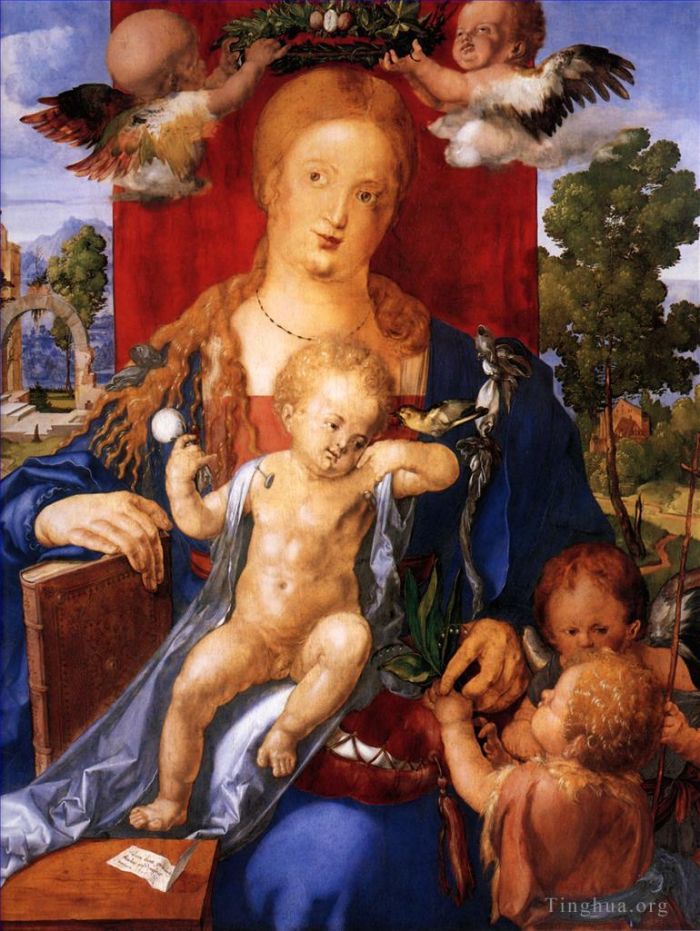 Albrecht Dürer Ölgemälde - Madonna mit dem Zeisig
