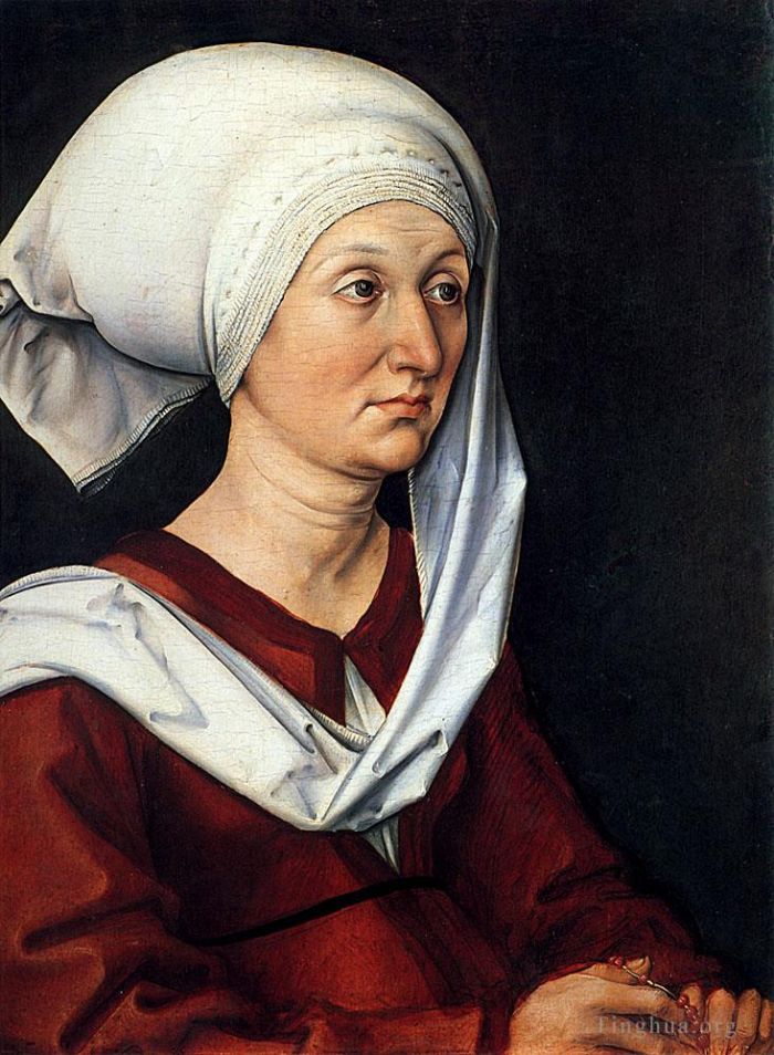 Albrecht Dürer Ölgemälde - Porträt von Barbara Dürer
