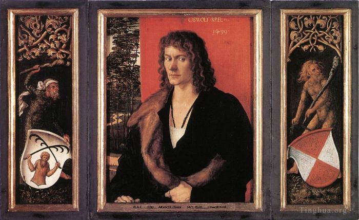 Albrecht Dürer Ölgemälde - Porträt von Oswolt Krel voll
