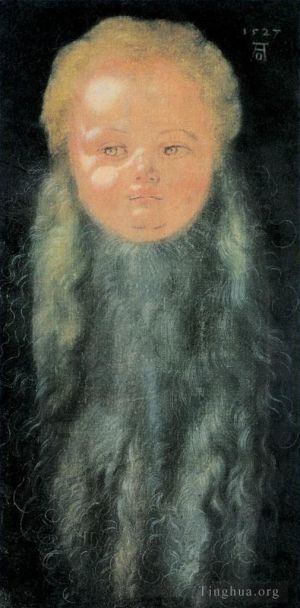 Albrecht Dürer Werk - Porträt eines Jungen mit langem Bart