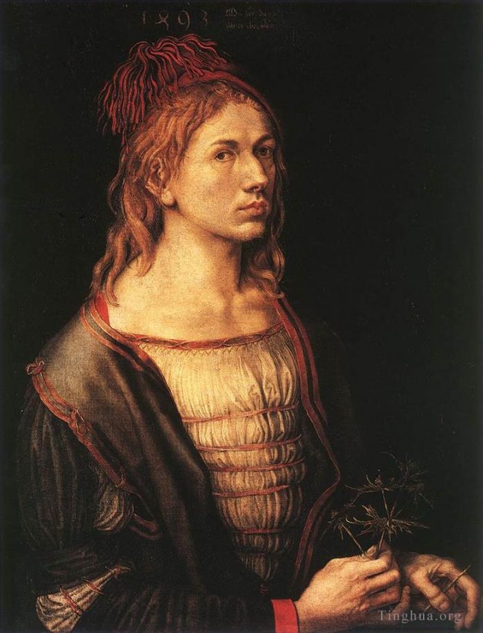 Albrecht Dürer Ölgemälde - Selbstporträt mit 22