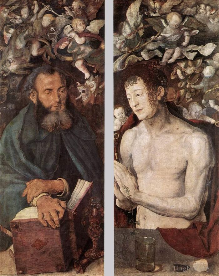 Albrecht Dürer Ölgemälde - Die Seitenflügel des Dresdner Altars