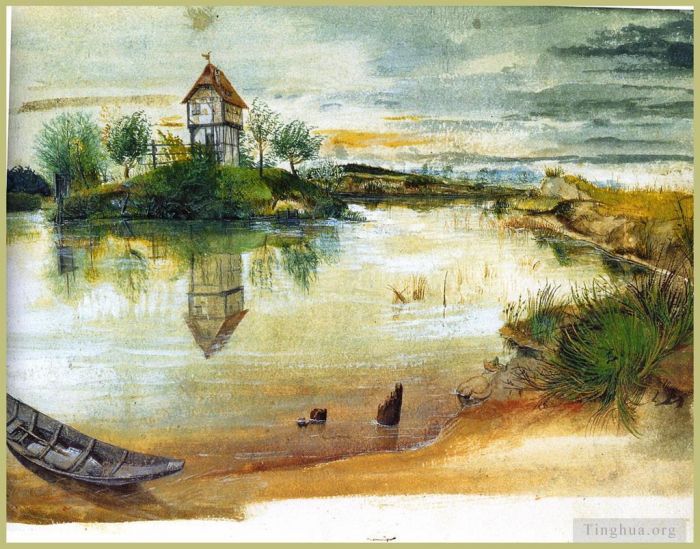 Albrecht Dürer Andere Malerei - Haus an einem Teich