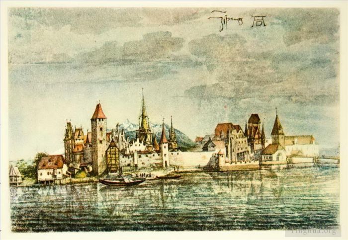 Albrecht Dürer Andere Malerei - Innsbruck von Norden aus gesehen