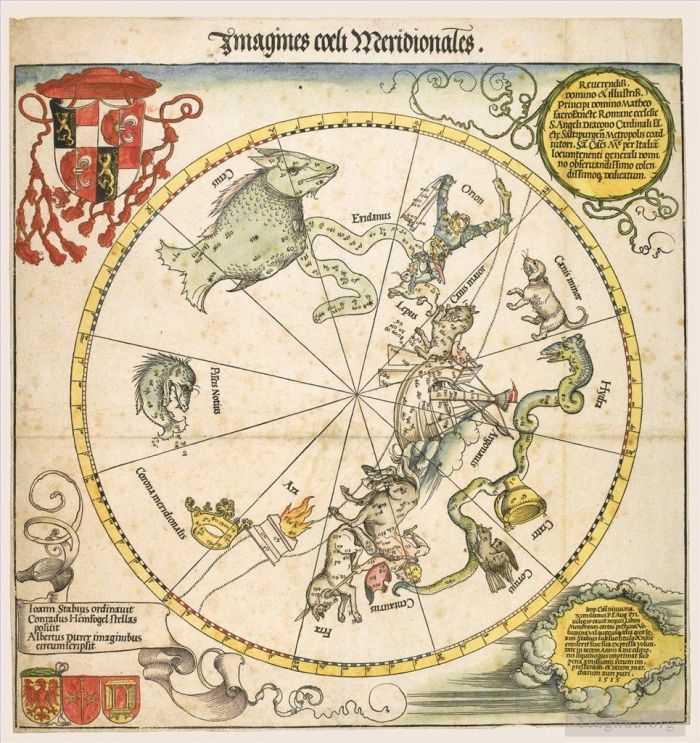 Albrecht Dürer Andere Malerei - Karte des Südhimmels