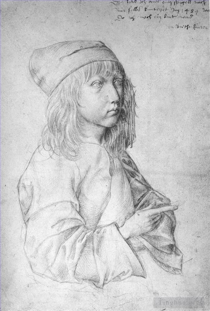 Albrecht Dürer Andere Malerei - Selbstporträt mit 13