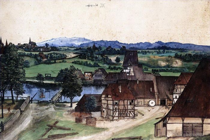 Albrecht Dürer Andere Malerei - Wassermühle Drahtziehwerk