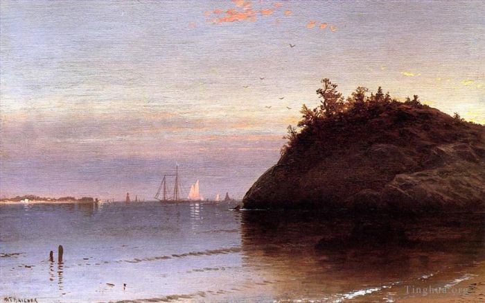 Alfred Thompson Bricher Ölgemälde - Narragansett Bay