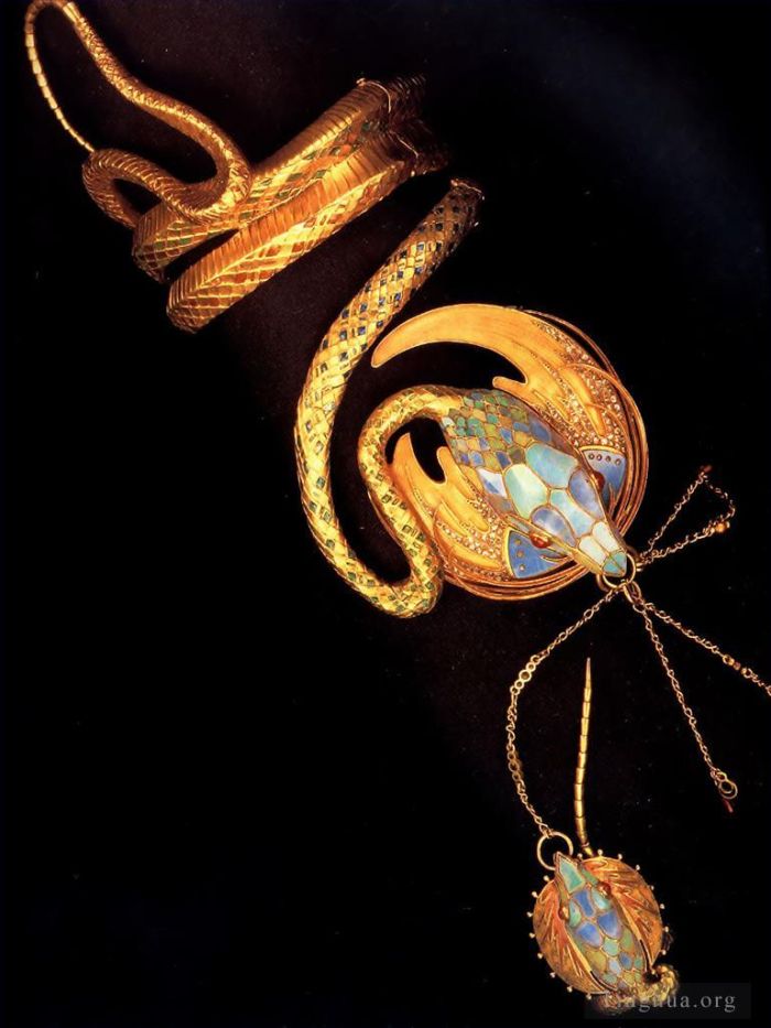 Alfons Mucha Andere Malerei - Armband 1899