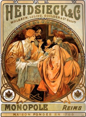 Alfons Mucha Werk - Heidsieck und Co 1901