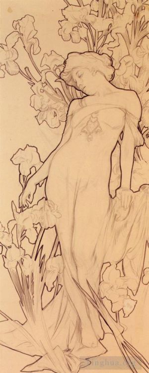 Alfons Mucha Werk - Iris