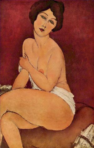 Amedeo Modigliani Werk - Akt auf einem Diwan sitzend