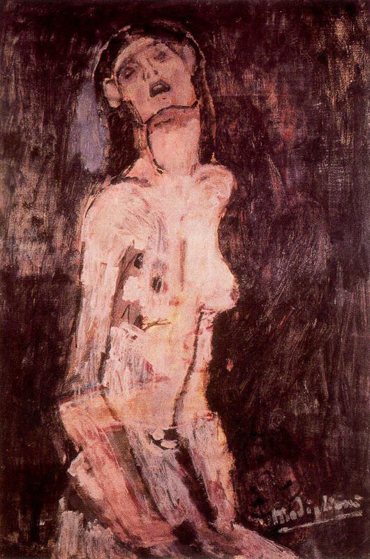 Amedeo Modigliani Ölgemälde - ein leidender Akt
