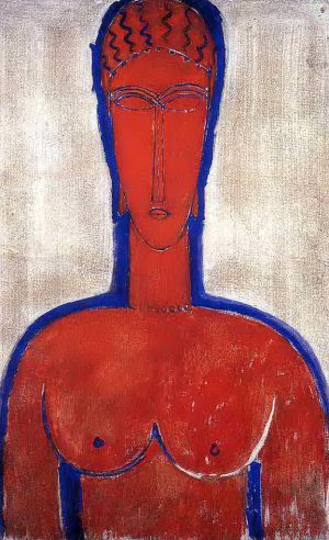 Amedeo Modigliani Werk - Große rote Büste Leopold II. 1913