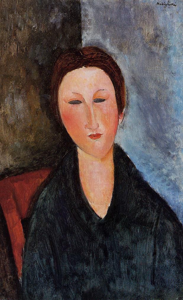 Amedeo Modigliani Ölgemälde - Büste einer jungen Frau Mademoiselle Marthe
