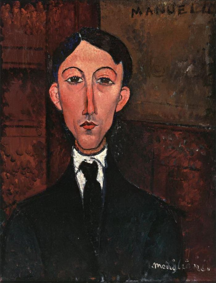 Amedeo Modigliani Ölgemälde - Büste von Manuel Humbert