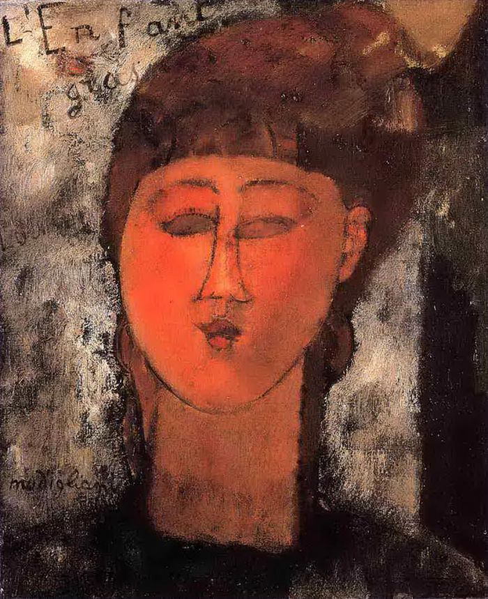 Amedeo Modigliani Ölgemälde - dickes Kind 1915