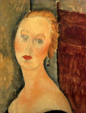 Amedeo Modigliani Werk - Germaine Survage mit Ohrringen 1918