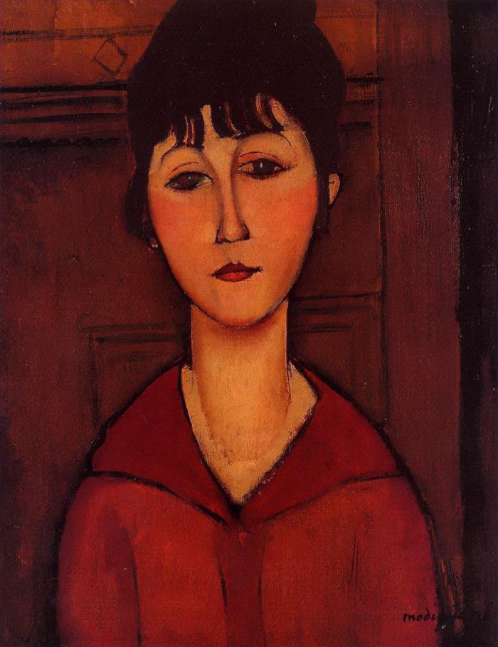 Amedeo Modigliani Ölgemälde - Kopf eines jungen Mädchens 1916