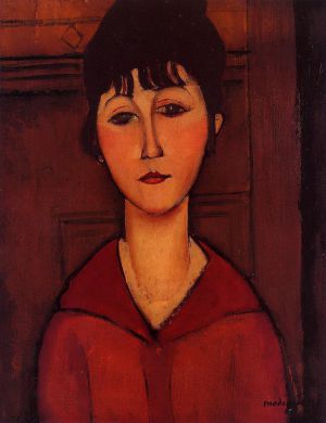 Amedeo Modigliani Werk - Kopf eines jungen Mädchens 1916