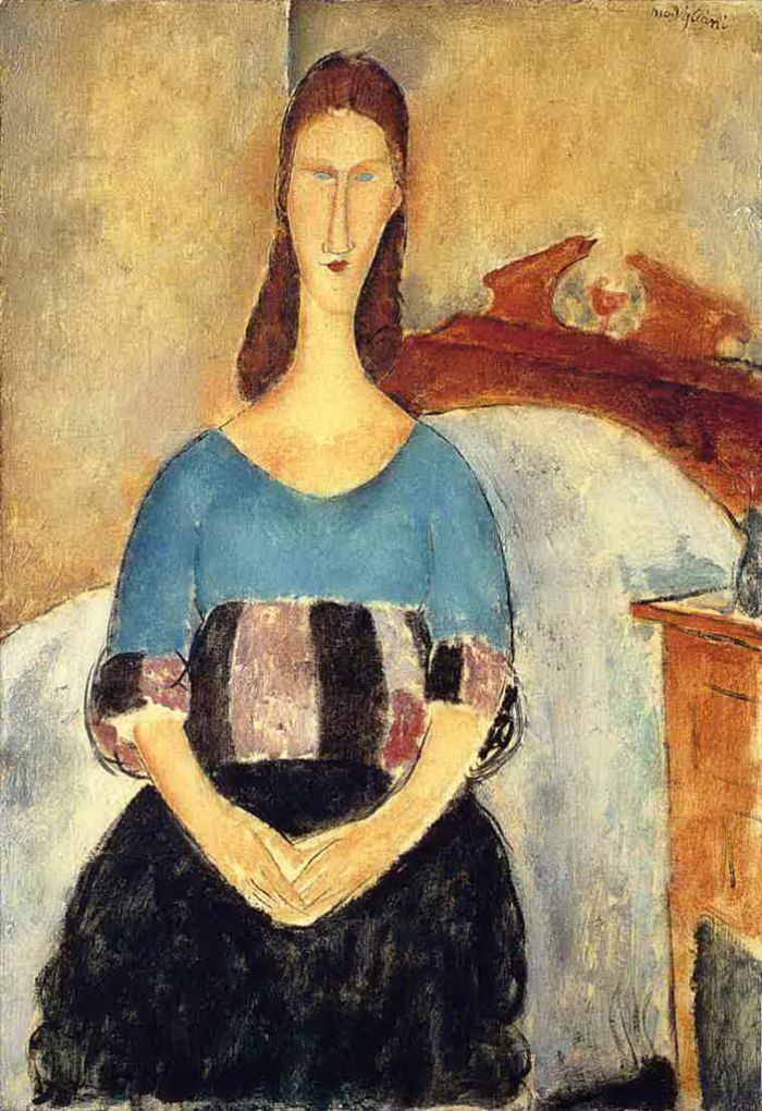 Amedeo Modigliani Ölgemälde - Jeanne Hébuterne 1919 1