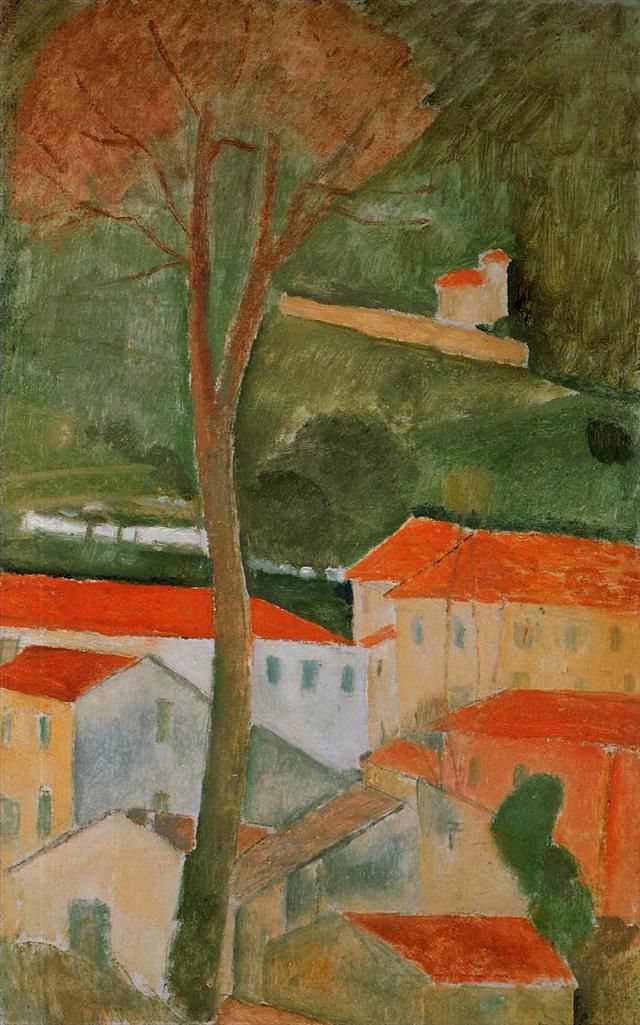 Amedeo Modigliani Ölgemälde - Landschaft