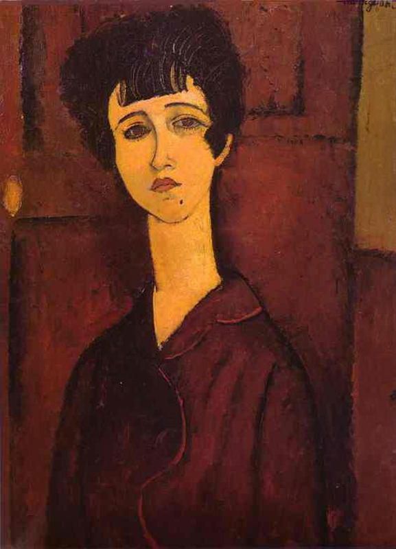Amedeo Modigliani Ölgemälde - Porträt eines Mädchens Victoria 1917
