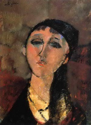 Amedeo Modigliani Werk - Porträt eines jungen Mädchens Louise 1915