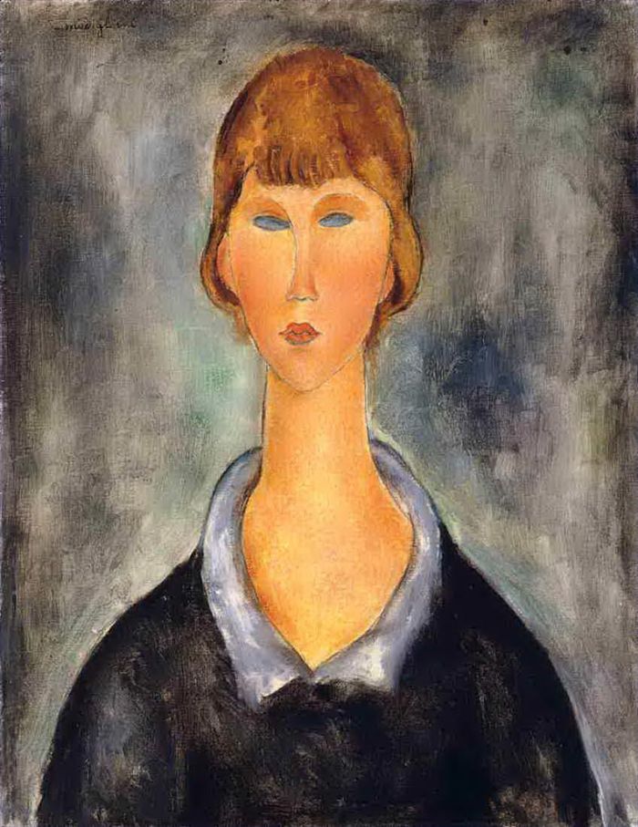 Amedeo Modigliani Ölgemälde - Porträt einer jungen Frau 1919