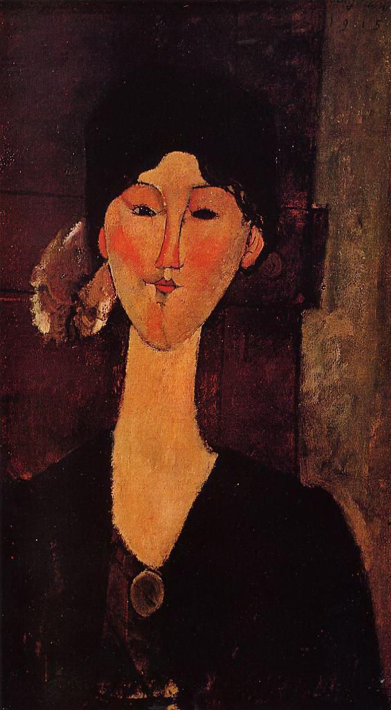 Amedeo Modigliani Ölgemälde - Porträt von Beatrice Hastings 1915