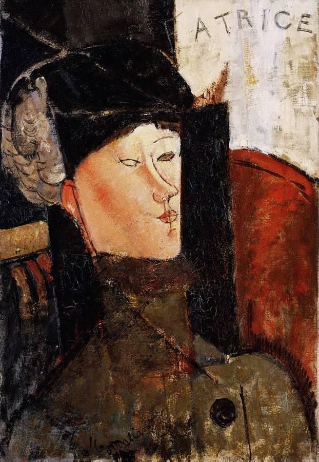 Amedeo Modigliani Ölgemälde - Porträt von Beatrice Hastings 1916 1