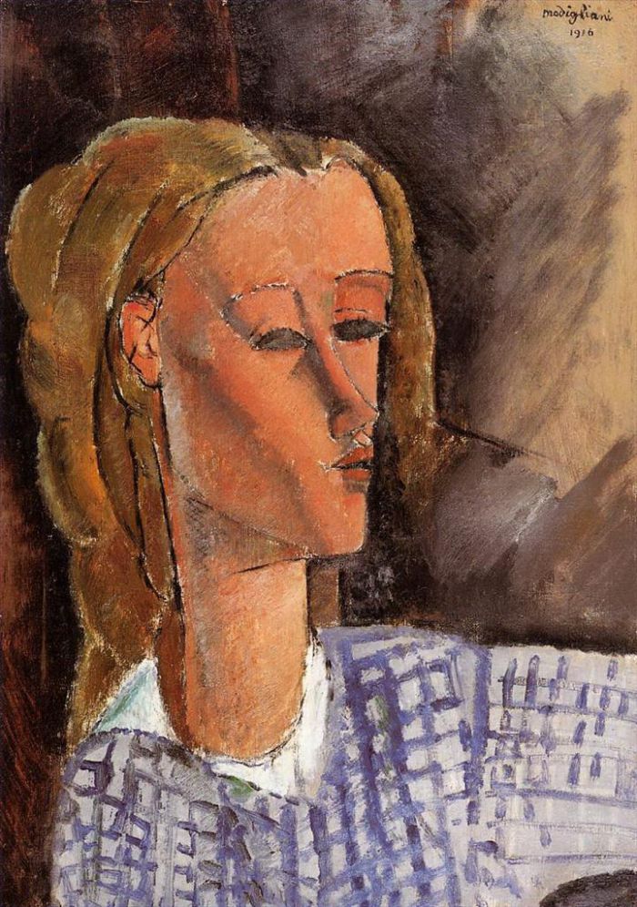 Amedeo Modigliani Ölgemälde - Porträt von Beatrice Hastings 1916