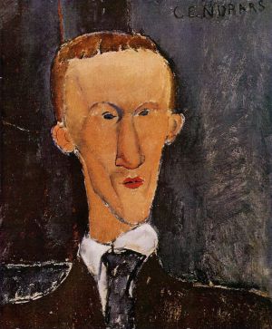 Amedeo Modigliani Werk - Porträt von Blaise Cendrars 1917
