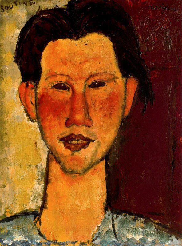Amedeo Modigliani Ölgemälde - Porträt von Chaim Soutine 1915