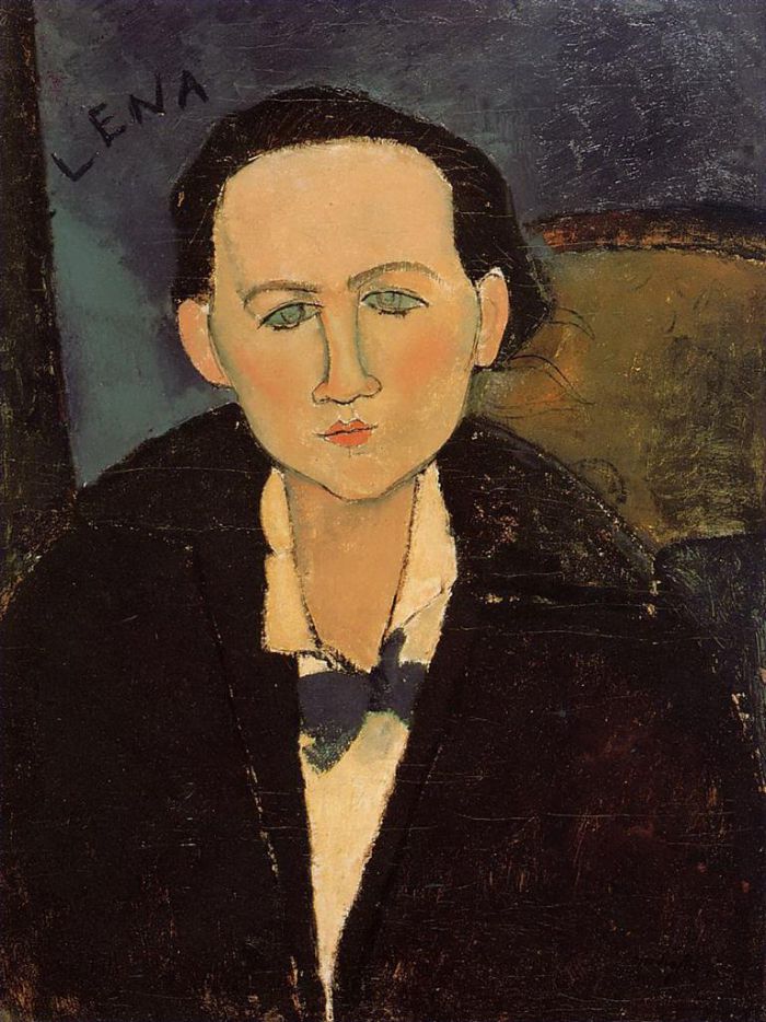 Amedeo Modigliani Ölgemälde - Porträt von Elena Pavlowski 1917