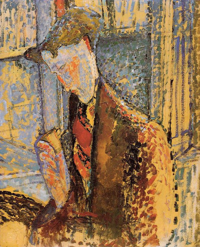Amedeo Modigliani Ölgemälde - Porträt von Frank Burty Haviland 1914
