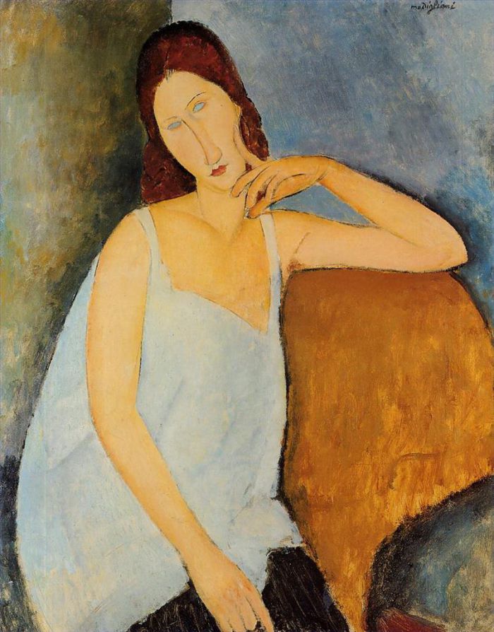 Amedeo Modigliani Ölgemälde - Porträt von Jeanne Hébuterne 1918 1