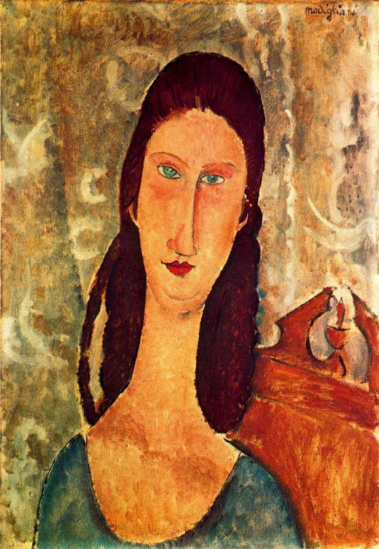 Amedeo Modigliani Ölgemälde - Porträt von Jeanne Hébuterne 1919 1