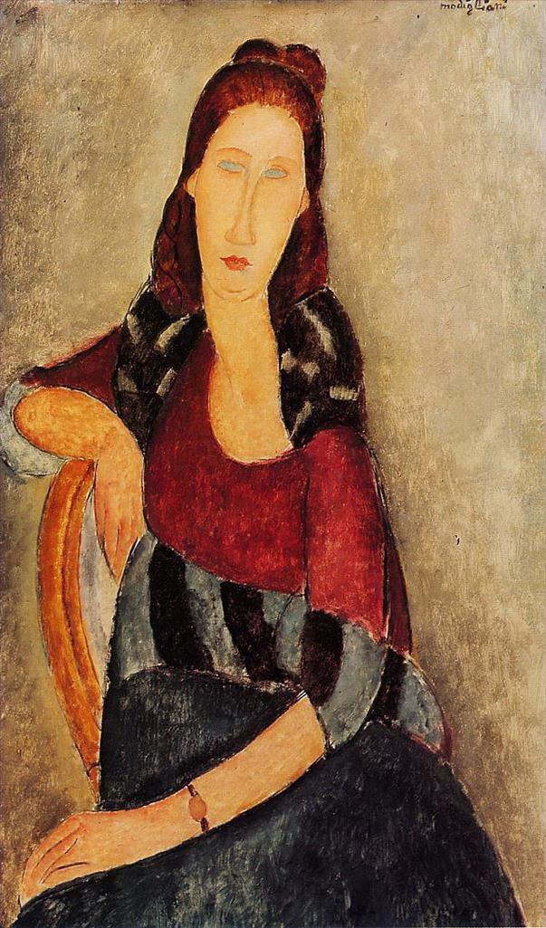 Amedeo Modigliani Ölgemälde - Porträt von Jeanne Hébuterne 1919