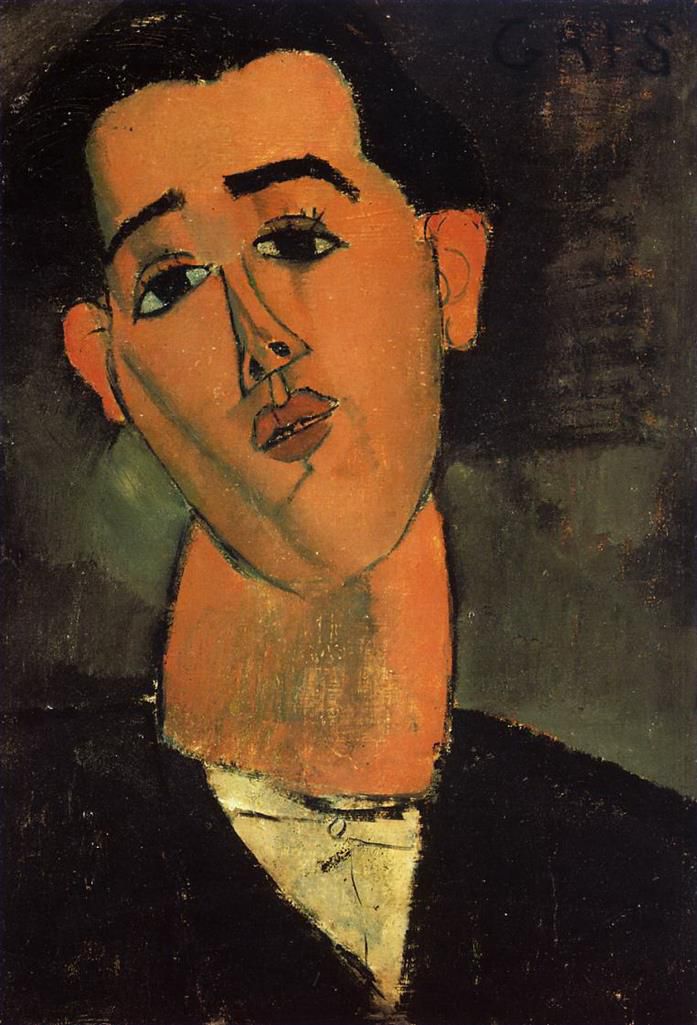 Amedeo Modigliani Ölgemälde - Porträt von Juan Gris 1915