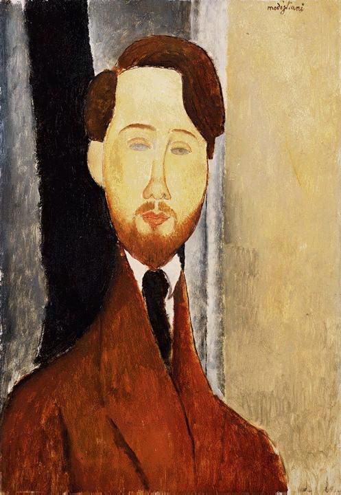 Amedeo Modigliani Ölgemälde - Porträt von Leopold Zborowski 1919