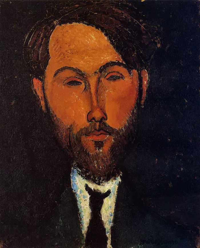 Amedeo Modigliani Ölgemälde - Porträt von Leopold Zborowski 1