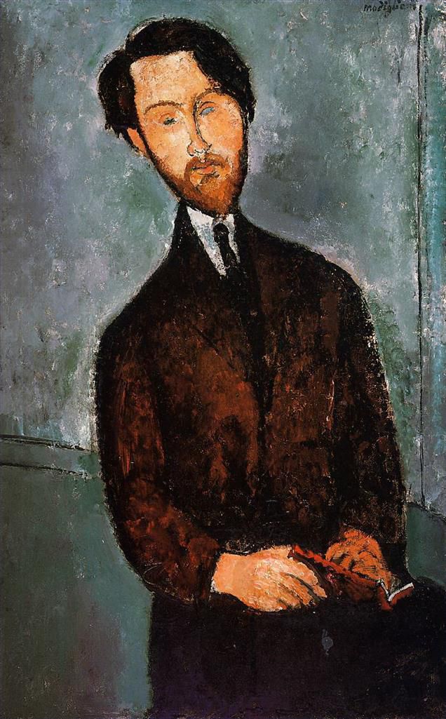 Amedeo Modigliani Ölgemälde - Porträt von Leopold Zborowski