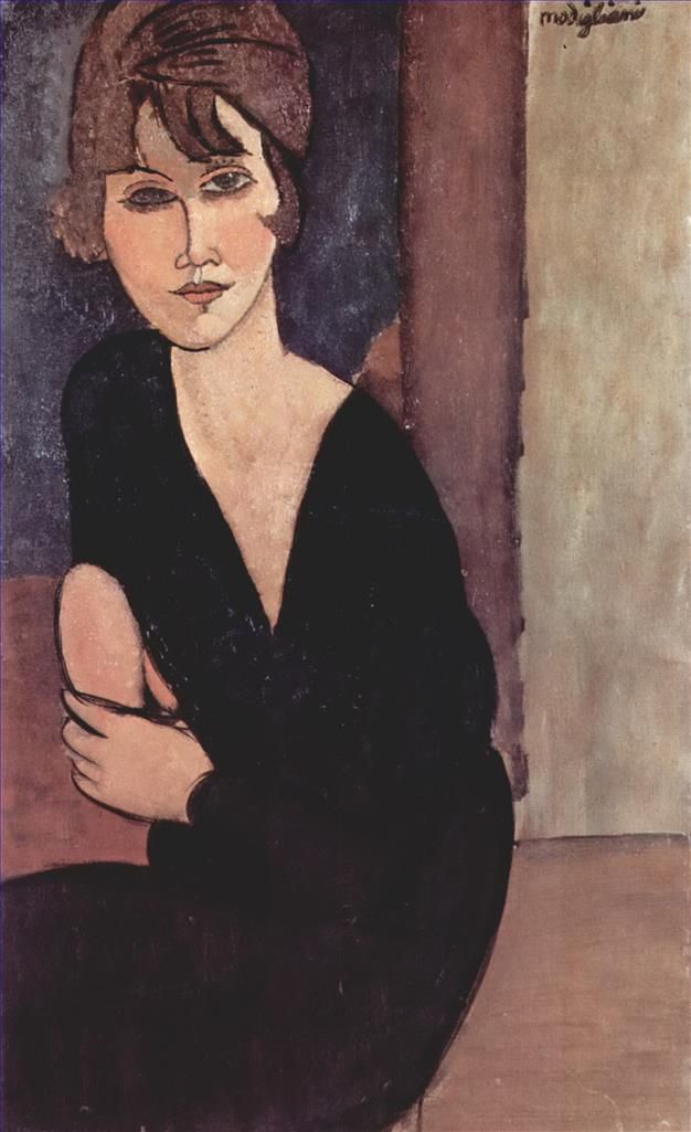 Amedeo Modigliani Ölgemälde - Porträt von Madame Reynouard 1916