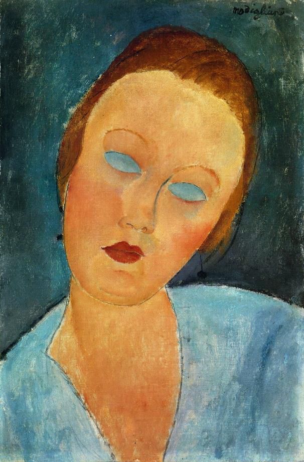Amedeo Modigliani Ölgemälde - Porträt von Madame Survage 1918