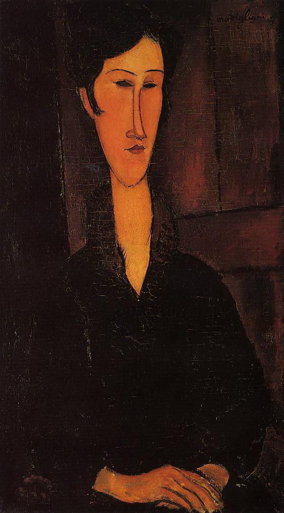 Amedeo Modigliani Ölgemälde - Porträt von Madame Zborowska 1917