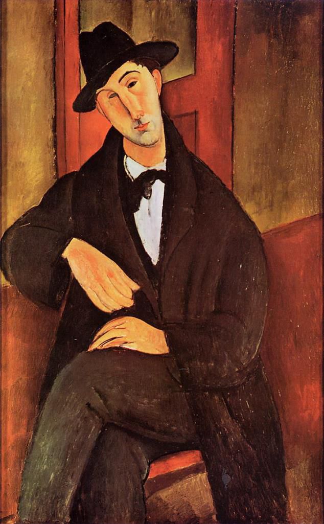 Amedeo Modigliani Ölgemälde - Porträt von Mario Varvogli