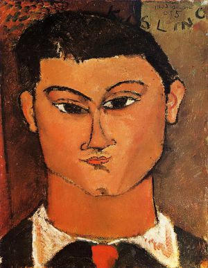 Amedeo Modigliani Werk - Porträt von Moise Kisling 1915