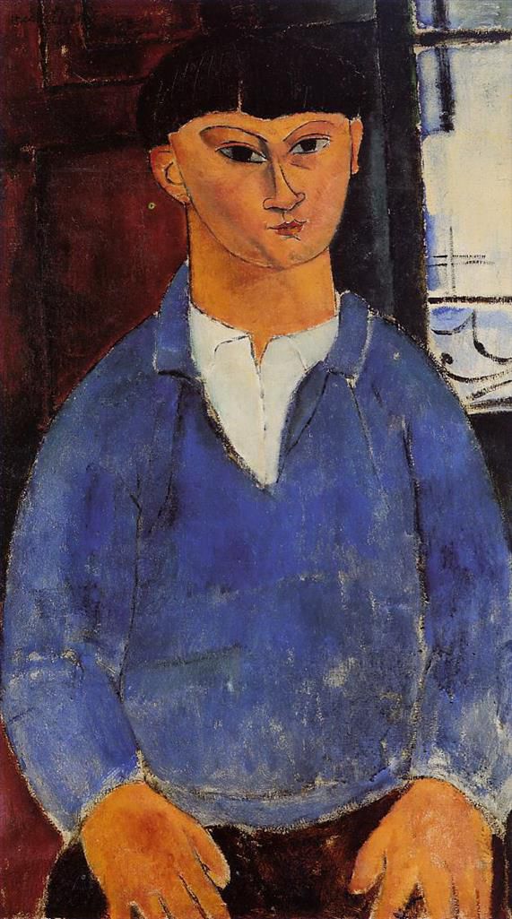 Amedeo Modigliani Ölgemälde - Porträt von Moise Kisling 1916